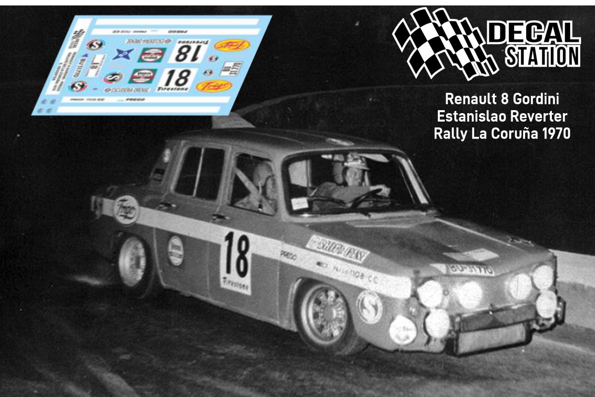 Renault 8 Reverter Rally La Coruña 1970