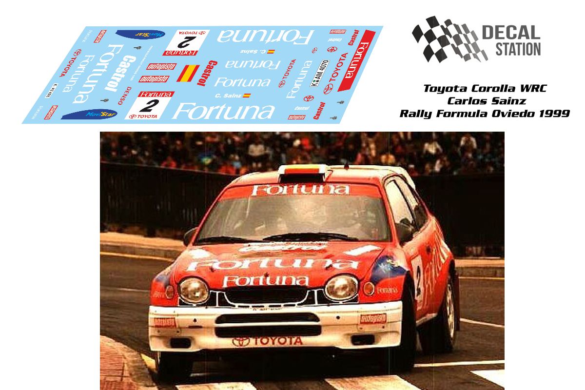 Toyota Corolla WRC Carlos Sainz Oviedo 1999
